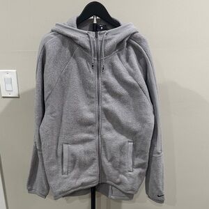 Nike Women’s Gray Fleece Zip-Up Hoodie